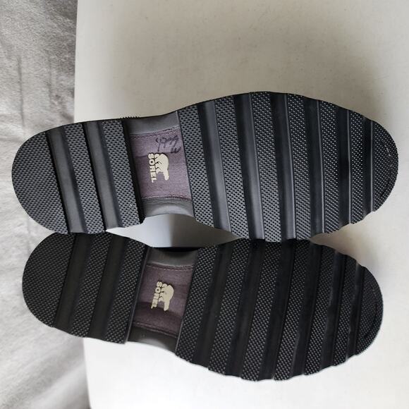 Sorel Waterproof Shoes Mens Size 9.5 Black Leather Wingtip Oxford Madson - Picture 6 of 12